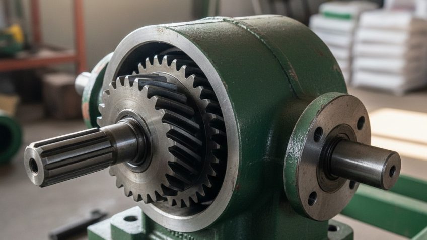 Przekładnia do rozsiewacza nawozów